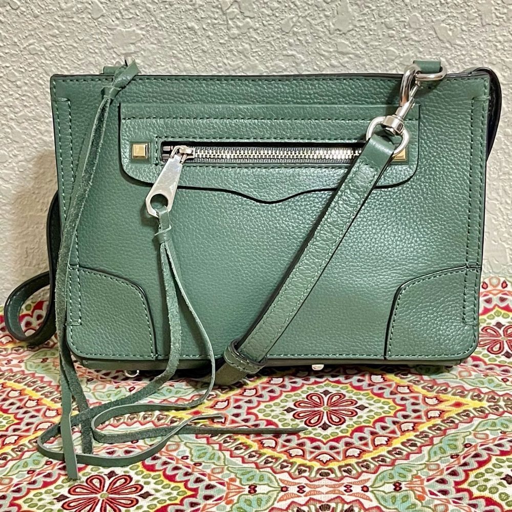 REBECCA MINKOFF Leather Regan Zip Crossbody Bag